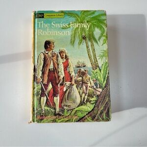 1963 - The Swiss Family Robinson & Robinson Crusoe Vintage Classic Double Book